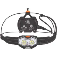 Petzl - Wiederaufladbare Stirnlampe zum Laufen - Nao LT Orange - schwarz