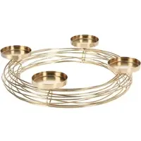 POSIWIO Kerzenhalter in Kranzform Ø35cm - gold