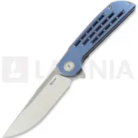Reate Remedy Taschenmesser, Blue Satin Titanium, Satin