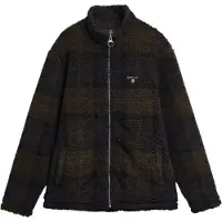 Barbour Fleecejacke aus Tartan, Braun L