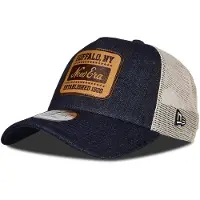 New Era A-Frame Mesh Trucker Cap - DENIM Brand Patch navy