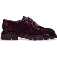 Hispanitas für Damen. HI265157 Newyork Lederschuhe bordeauxrot (38), 1 bis 3 cm, Keine, Lässig, Kastanienbraun