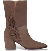Wonders für Damen. M-6404 Charme Lederstiefel taupe (37), 3 bis 5 cm, Keine, Lässig