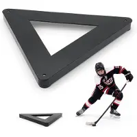 Vevor Dreieckiger Hockey-Passer Rebounder für Pass- und Stockhandling-Übung, Hockey-Passhilfe mit Mehreren Winkeln, Tragbares Trainingsgerät für Eis und Off-Ice, Puckkontrolle und Schusstechnik
