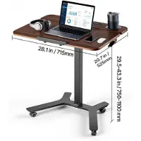 Vevor Höhenverstellbarer Schreibtisch Computertisch 715x525x(750x1100)mm