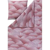 Estella Feinflanell Bettwäsche Alba aubergine 135x200 cm + 80x80 cm