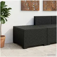 vidaXL 1-Sitzer Garten-Sofa Rattan-Look PP Anthrazit