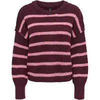 ONLY Strickpullover "ONLMALLY LS DETAIL O-NECK KNT NOOS" Kunstfaser, regular fit