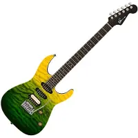 Charvel Pro-Mod Plus Dinky DK24 HSS 2PT EB QM Ebony Griffbrett Zombie Fade