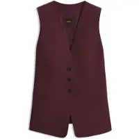 BOSS Weste aus Stretch-Crepe Grösse 36