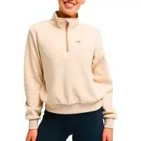 Roxy - Polaire en sherpa - Wow Half Zip Polar Fleece Biscotti für Damen - Größe L - Beige