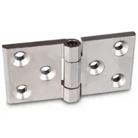 Ganter Schwerlastscharniere, Edelstahl A4, horizontal verlängert (237.3-A4-76-50-A-GS)