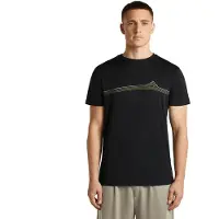 Icebreaker M Mer 150 Tech Lite Short Sleeve Tee Range Stripes black (IB001) XXL