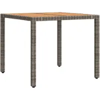 vidaXL Outdoortisch-Set 3 stk. PE Rattan und pulverbeschichteter Stahl
