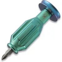 Kansept Knives EDC Bit Driver Drive-R-Saurus G018P2 Titanium, Blue Anodized, Schraubendreher, Jesse Pauley Design