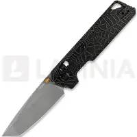Vosteed Parallel Tanto - Acidwash - Titanium Taschenmesser, schwarz