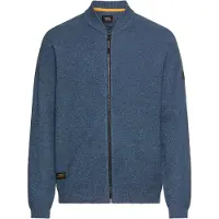 Camel active Strickjacke mit Bomberkragen in Tintenblau | Gr.: L