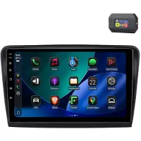 AWESAFE Android Autoradio 10 Zoll 64GB für Skoda Superb (2008–2015) mit CarPlay & Android Auto Navigation & Bluetooth