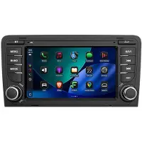 AWESAFE Android Autoradio 7 Zoll 64GB für Audi A3 8P 2003–2013 mit CarPlay Android Auto Navi Bluetooth DAB+ Rückfahrkamera