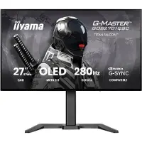 Iiyama G-MASTER GOB2701QSC-B1, 68,6 cm (27"), 2560 x 1440 Pixel, 2K Ultra HD, OLED, 0,03 ms, Schwarz