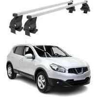 Menabo Stahl Dachträger Gepäckträger für Nissan Qashqai J10 2006-2014 Grau