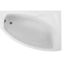 Badland Eckbadewanne Badewanne Frida LINKS 150x100 mit Acrylschürze, Füßen und Ablaufgarnitur GRATIS