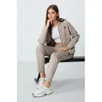 Tommy Life Damen Kapuzen Sweatshirt mit Reißverschluss und Hose Set
