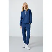 Tommy Life Überdimensionales Kapuzen-Sweatshirt und Hosen-Set