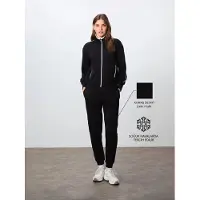 Tommy Life Oversized Zip-Kragen Sweatshirt und Hosen Set
