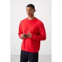 Tommy Life Bedrucktes Fleece-Sweatshirt- und Hosen-Set