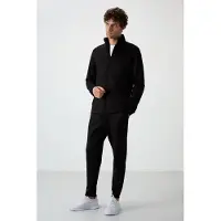 Tommy Life Herren Polyester Scuba Active Set mit Reißverschluss-Kragen