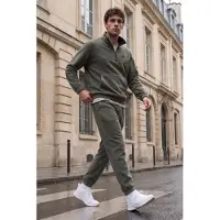 Tommy Life Herren-Polyester-Sweatshirt- und-Hosen-Set