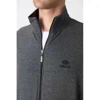 Tommy Life Herren Relaxed Fit Zip-Kragen Sweatshirt und Hosen Set