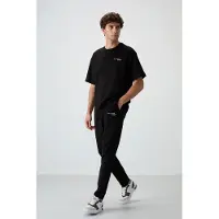 Tommy Life Herren Oversize Baumwoll-Polyester Aktiv-Set