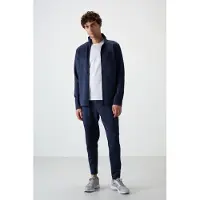 Tommy Life Herren-Polyester-Sportset mit Reißverschlusskragen