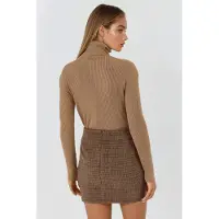 MyFashion Figurbetonter Texturierter Rollkragenpullover