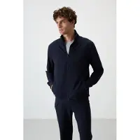 Tommy Life Herren Strick-Fleece Sweatshirt und Hose Set