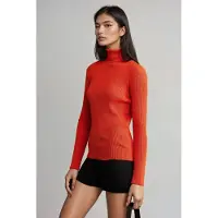 MyFashion Taillierter Strickpullover mit Stehkragen