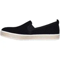 SKECHERS - Espadrillen für Damen, gewebter Stoff (Schwarz)