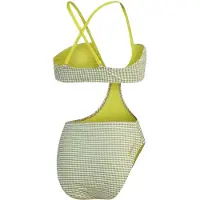 Speedo - Badeanzug für Damen, Ausschnitt (Grün)