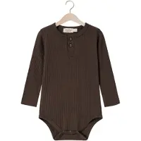 MarMar COPENHAGEN Baby Strampler Body Ls Modal - Bruin - Größe 74