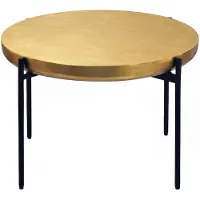 Wohnling Couchtisch Aluminium Rund 63cm Gold Moderner Wohnzimmertisch Sofatisch Orientalisch Metall Loungetisch Beistelltisch Wohnzimmer Handmade
