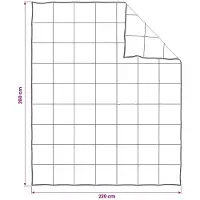 vidaXL Bettwäsche-Set 2 stk. 260 x 220 cm Für alle Jahreszeiten Beige