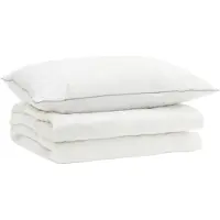 vidaXL 90% Gänsedaunen Bettwäsche-Set FULDA 2 stk. 140 x 200 cm Sommer