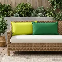 vidaXL Kissenbezug 6 stk. HOUTEN Hellgrün 40 x 80 cm Polyester