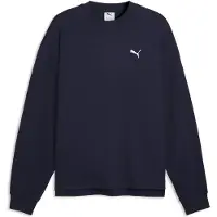 Puma Herren Freizeit / Mode Sommer GJ Sweatshirts Sweatshirts lg.Arm He/Uni ESS ELEVATED Relaxed Material Crew