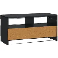 vidaXL LED-TV-Schrank Schwarz Holzwerkstoff