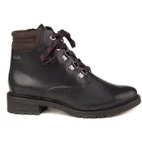 Marco Tozzi Marineblaue, mit Ameisenfell gefütterte Stiefel von - 41