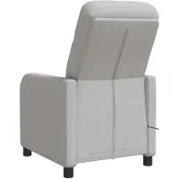 vidaXL Massage Relaxsessel Wolkengrau Stoff