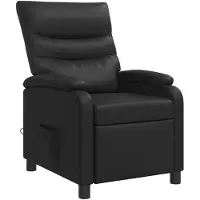 vidaXL Massage Relaxsessel Schwarz Kunstleder